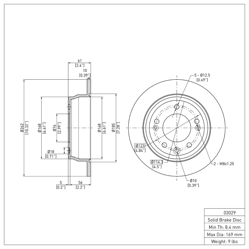 Picture of DFC 09-16 Hyundai Tucson Rear GeoSPEC Coated Rotor