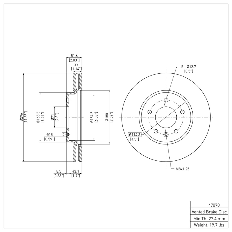 Picture of DFC 07-15 Chevrolet Captiva Front GeoSPEC Coated Rotor