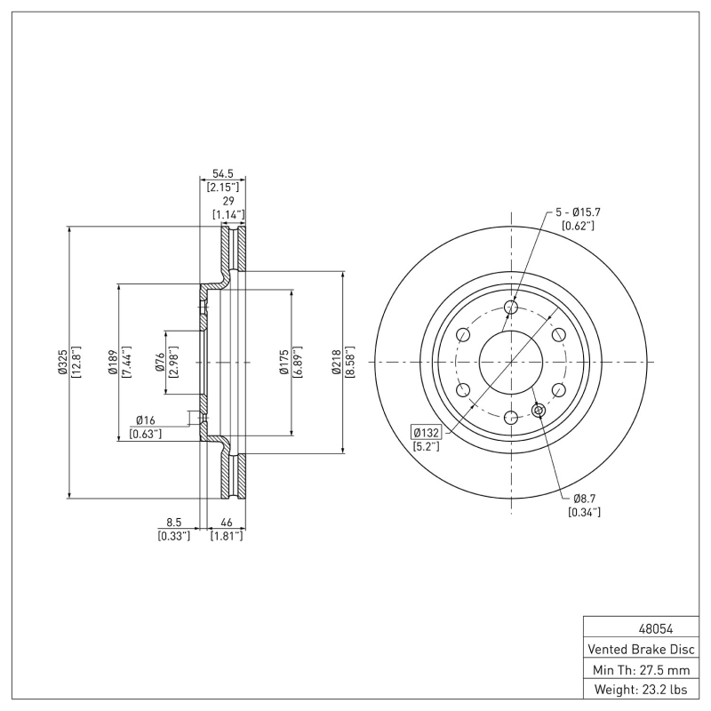 Picture of DFC 07-17 Buick Enclave Front GeoSPEC Coated Rotor
