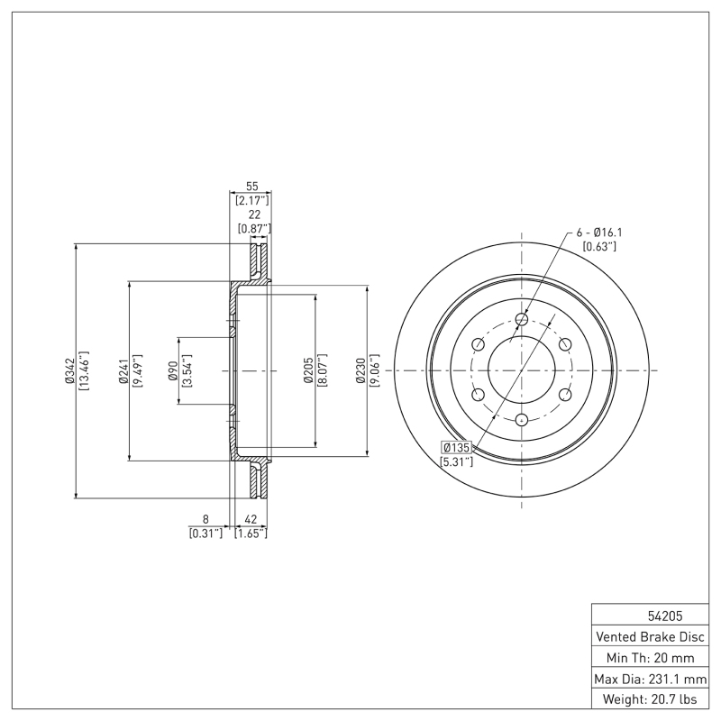 Picture of DFC 07-17 Ford Expedition Rear GeoSPEC Coated Rotor