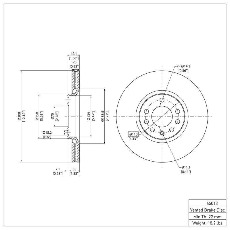 Picture of DFC 99-10 Chevrolet/Opel Zafira (Mexico) Front GeoSPEC Coated Rotor