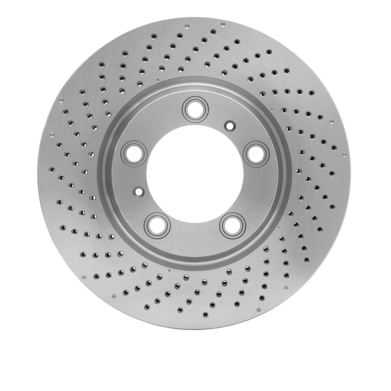 Picture of DFC 99-23 Porsche 718 Cayman Left Front Drilled Brake Rotor