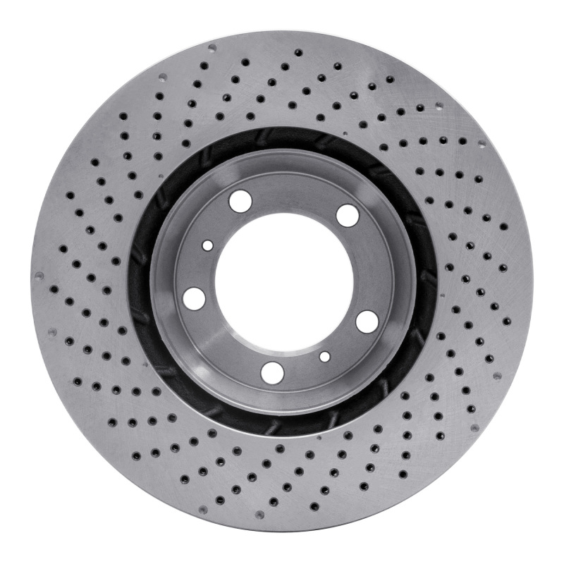 Picture of DFC 99-23 Porsche 718 Boxster Right Front Drilled Brake Rotor