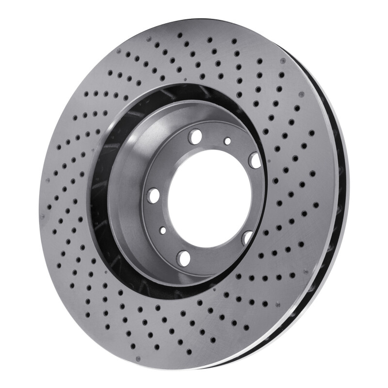 Picture of DFC 99-23 Porsche 718 Cayman Left Front Drilled Brake Rotor