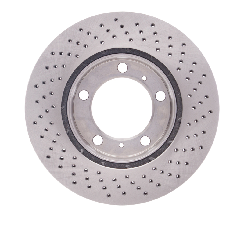 Picture of DFC 05-08 Porsche Cayman Left Front Drilled Brake Rotor