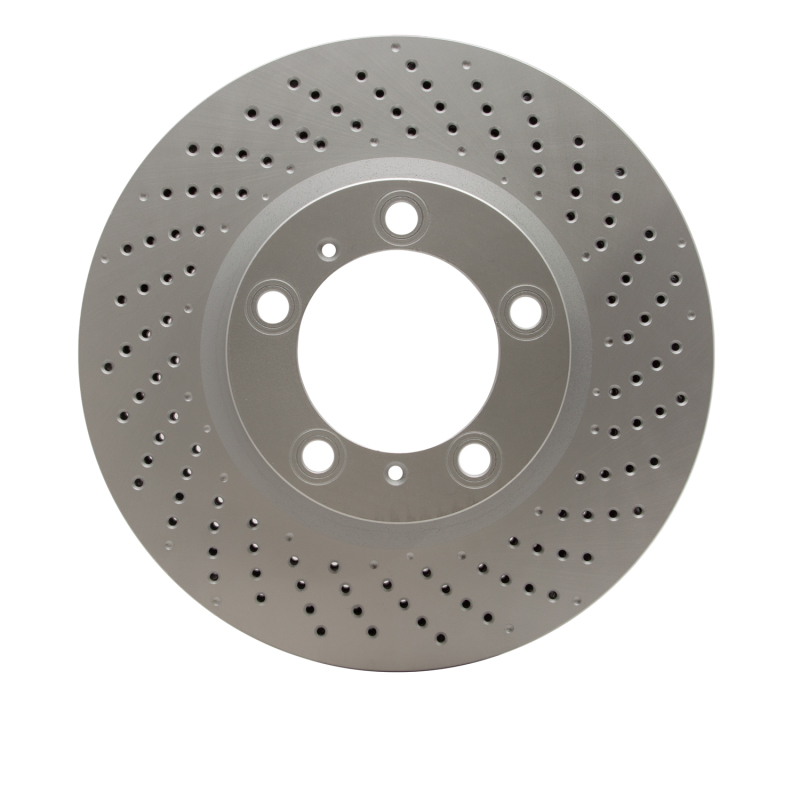Picture of DFC 09-23 Porsche 718 Cayman Right Front Drilled GeoSPEC Coated Rotor