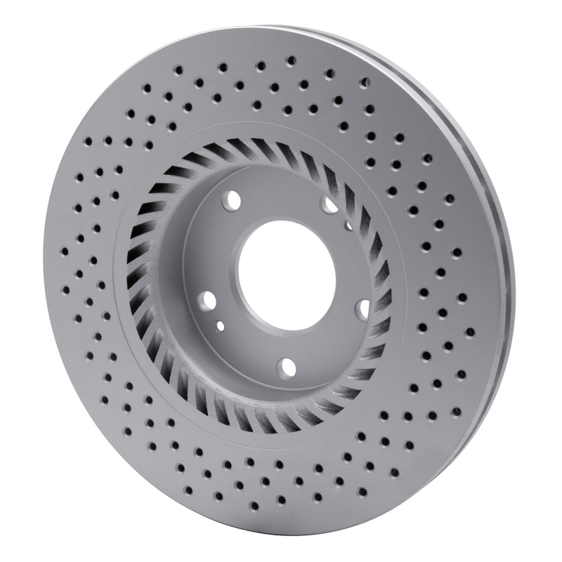 Picture of DFC 07-08 Hyundai Tiburon Front Drilled GeoSPEC Coated Rotor