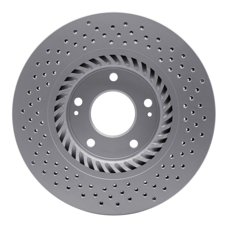 Picture of DFC 07-08 Hyundai Tiburon Front Drilled GeoSPEC Coated Rotor