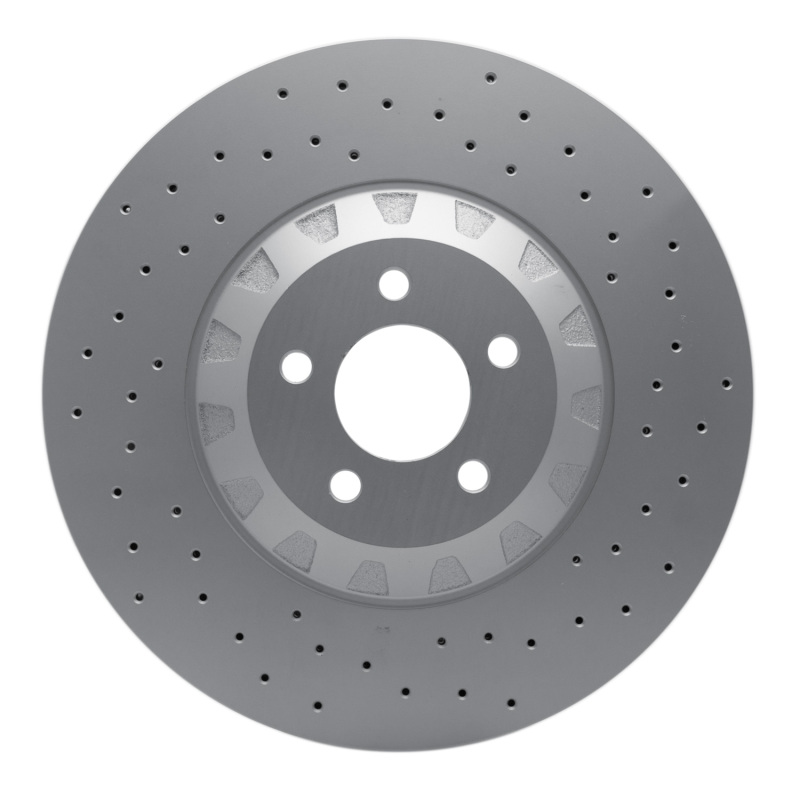 Picture of DFC 16-18 Ford Mustang Left Front Drilled GeoSPEC Coated Rotor