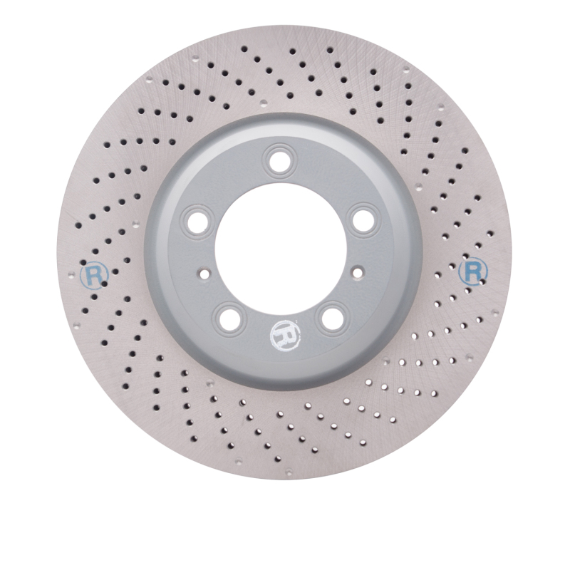 Picture of DFC 07-13 Porsche 911 Right Front Drilled Hi-Carbon Alloy Geomet Coated Rotor