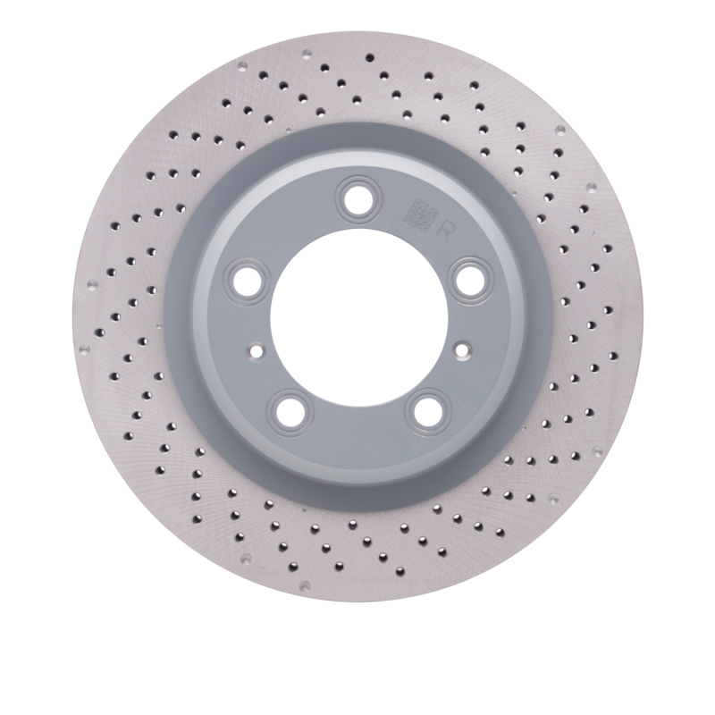 Picture of DFC 12-16 Porsche 911 Right Rear Drilled Hi-Carbon Alloy Geomet Coated Rotor