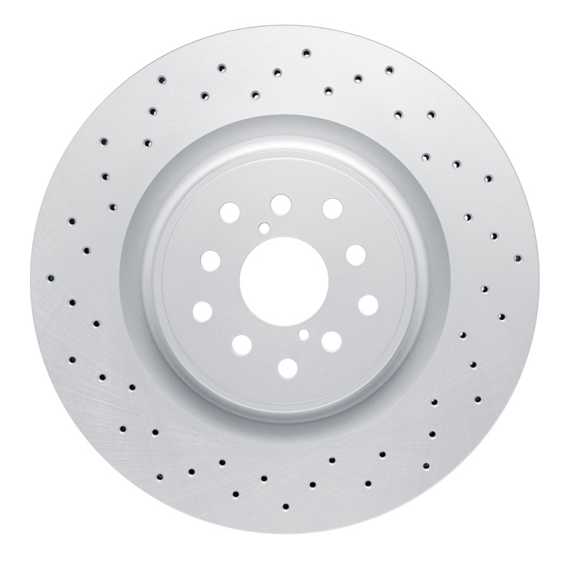 Picture of DFC 18-21 Subaru WRX STI Front Drilled Hi-Carbon Alloy Geomet Coated Rotor