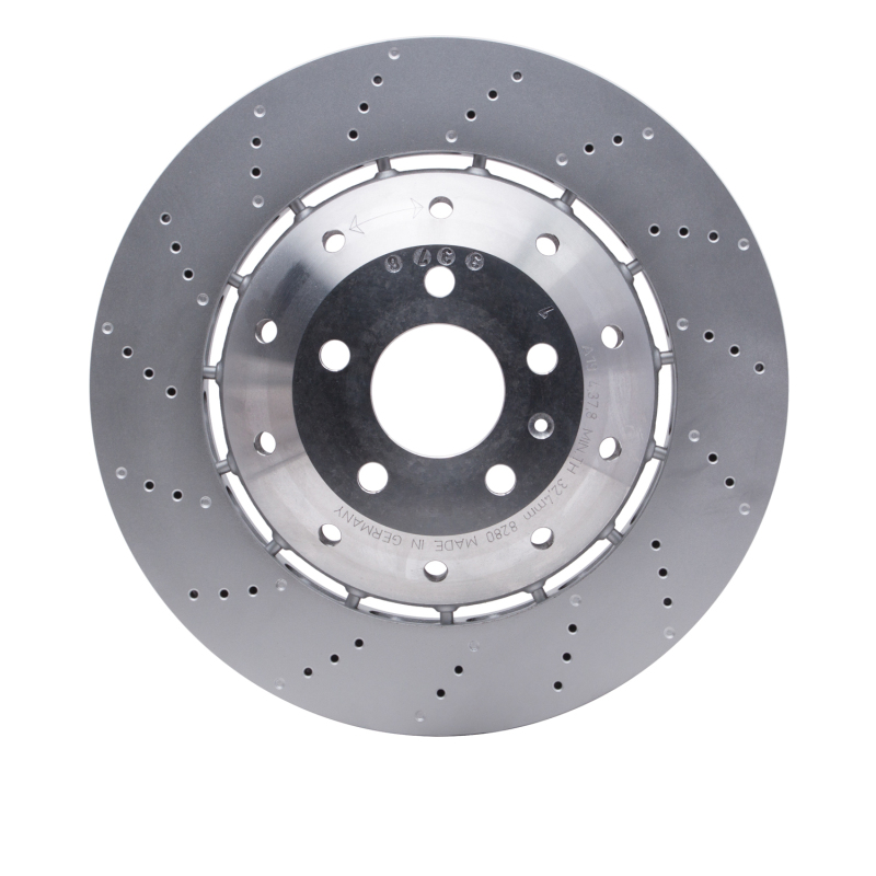 Picture of DFC 08-12 Audi R8 Front Drilled Hi-Carbon Alloy Geomet Coated Rotor
