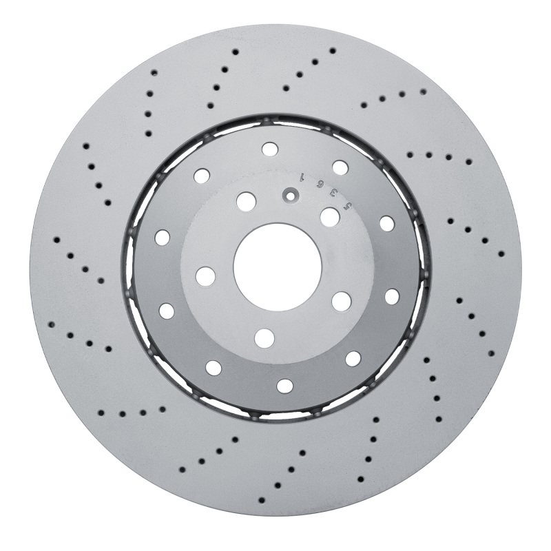 Picture of DFC 14-18 Audi RS7 Front Drilled Hi-Carbon Alloy Geomet Coated Rotor