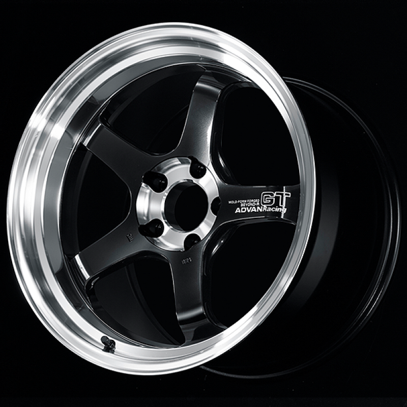 Picture of Advan GT Beyond-R 18X9.5 / +22 Off / 5x120 BC / 72.5mm Bore / Diamond Cut and Dark Platinum Black