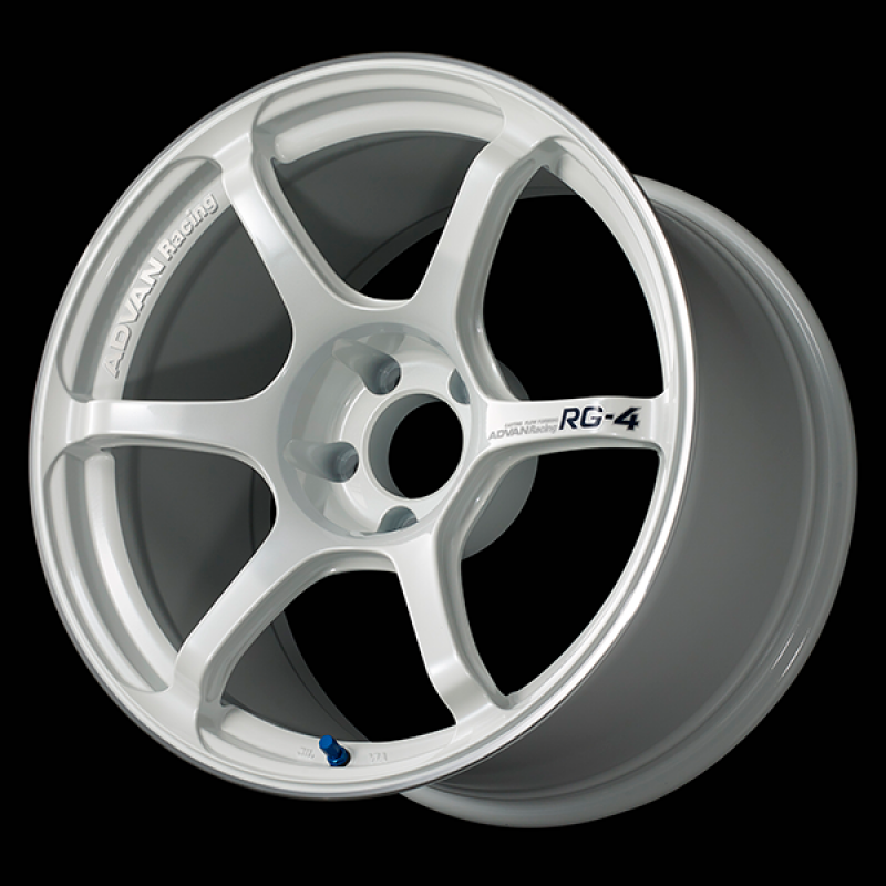 Picture of Advan RG-4 17x7.5 / +45 Offset / 5x100 / 57.1mm Bore / Racing White Metallic and Ring