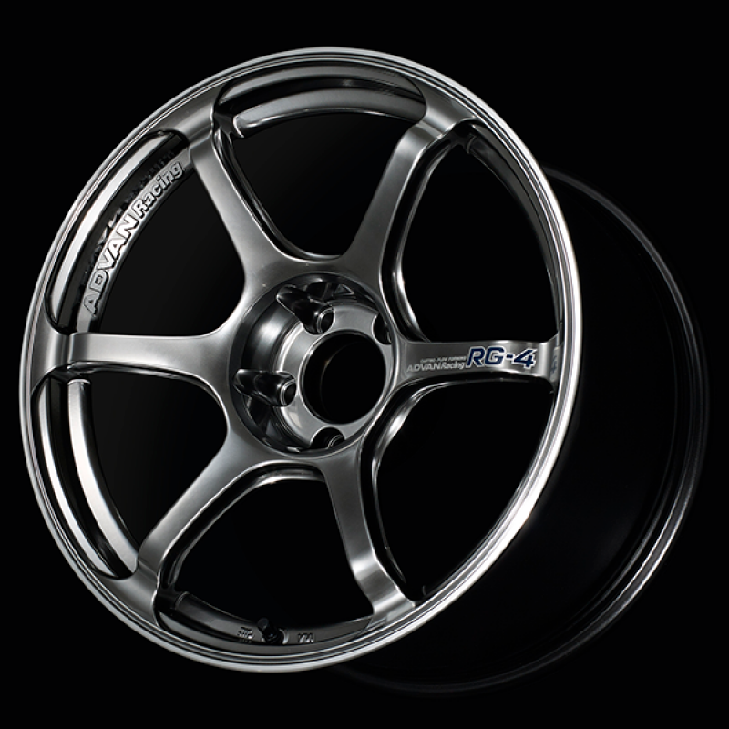 Picture of Advan RG-4 17x7.5 / +30 Offset / 4x100 / 63mm Bore / Racing Hyper Black and Ring
