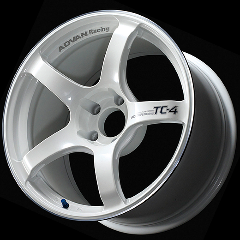Picture of Advan TC4 16x8.0 / +38 Offset / 4x100 / 73mm Bore / Racing White Metallic and Ring