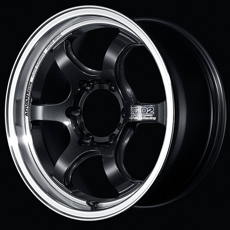 Picture of Advan RG-D2 for Truck 17x8.0 / +20 Offset / 6x139.7 / 112mm Bore / Machining and Black Gunmetallic