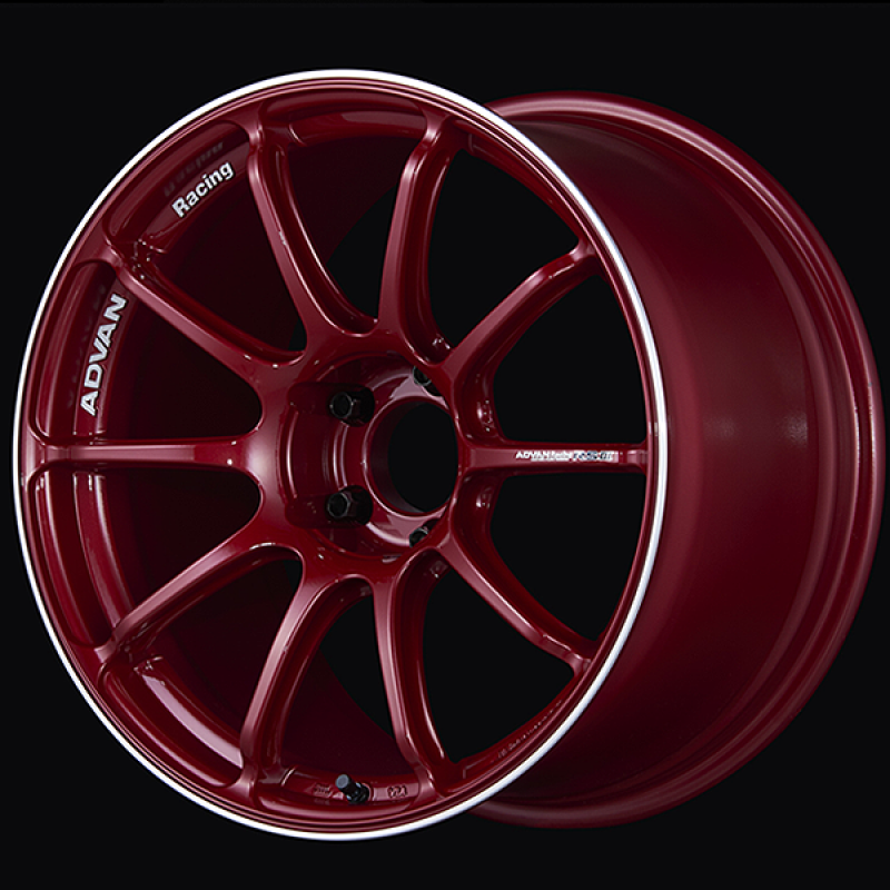 Picture of Advan RSIII 18x9.5 / +45 Offset / 5x114.3 / 73mm Bore / Racing Candy Red and Ring
