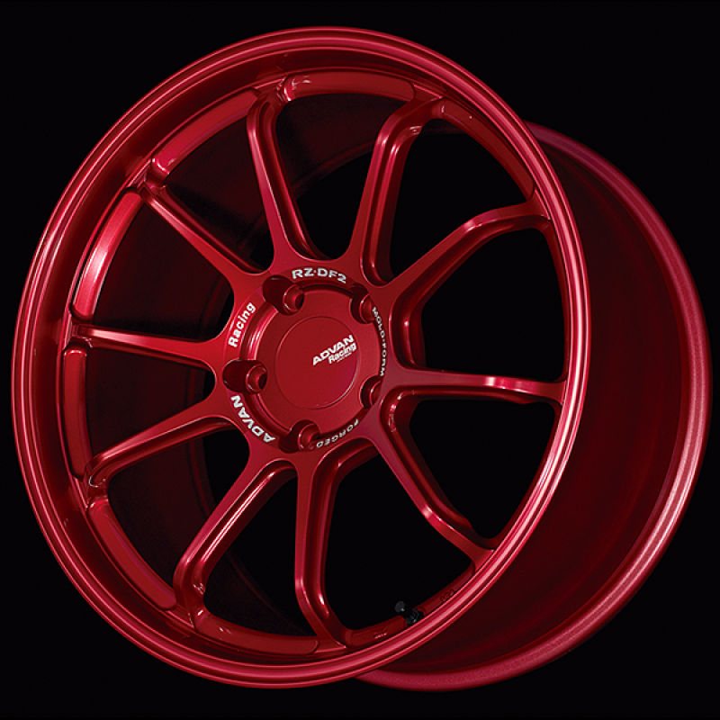 Picture of Advan RZ-DF2 for Porsche 20x8.5 / +50 Offset / 5x130 / 71.6mm Bore / Racing Candy Red