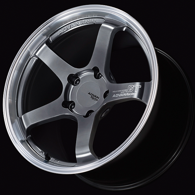 Picture of Advan GT for Porsche 18x9.0 / +52 Offset / 5x130 / 71.6mm Bore / Machining and Hyper Platinum Black