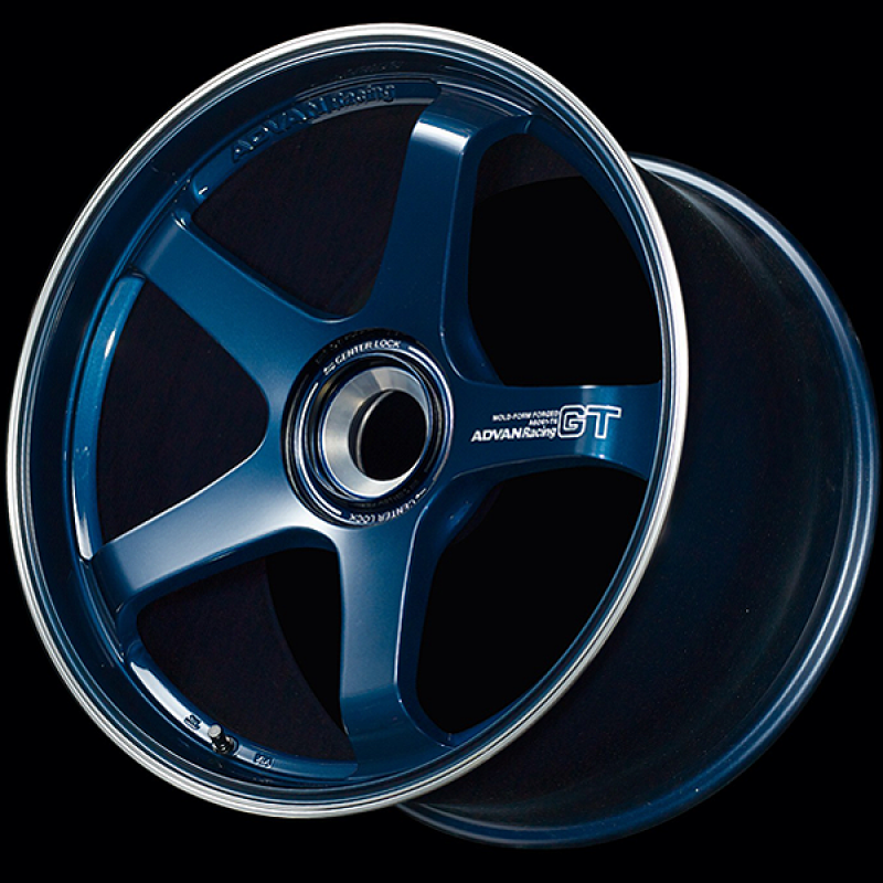 Picture of Advan GT for Porsche 20x9.0 / +49 Offset / CL-CL / Racing Titanium Blue & Ring
