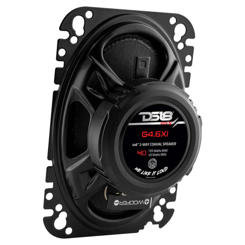 Picture of DS18 4x6in 45 Watts RMS 4 ohm 2-Way Coaxial System Universal Fit