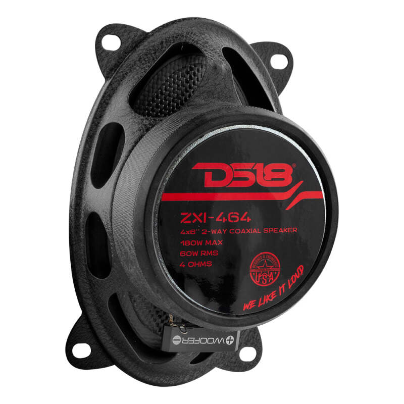 Picture of DS18 4x6in 60 Watts RMS 4 ohm 2-Way Coaxial Speaker w/ Kevlar Cones