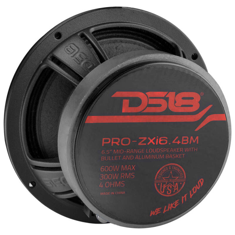 Picture of DS18 6.5in 300 Watts RMS 4 ohm Neodymium and Ferrite Magnet Bullet Mid-Range Loudspeaker