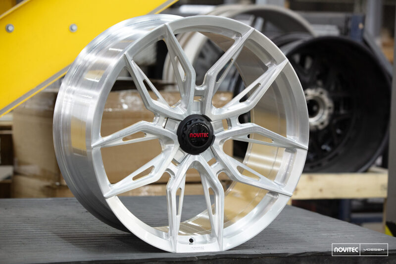 Picture of Vossen x Novitec NF11 22x12 5x114.3 BP ET52 Brushed Gloss Clear Ferrari 12Cilindri F167 Rr Wheel