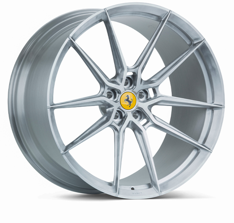 Picture of Vossen x Novitec NF9 20x9.5in - 5x114.3 BP - ET38 - Brushed Gloss Clear Ferrari 296 Front Wheel