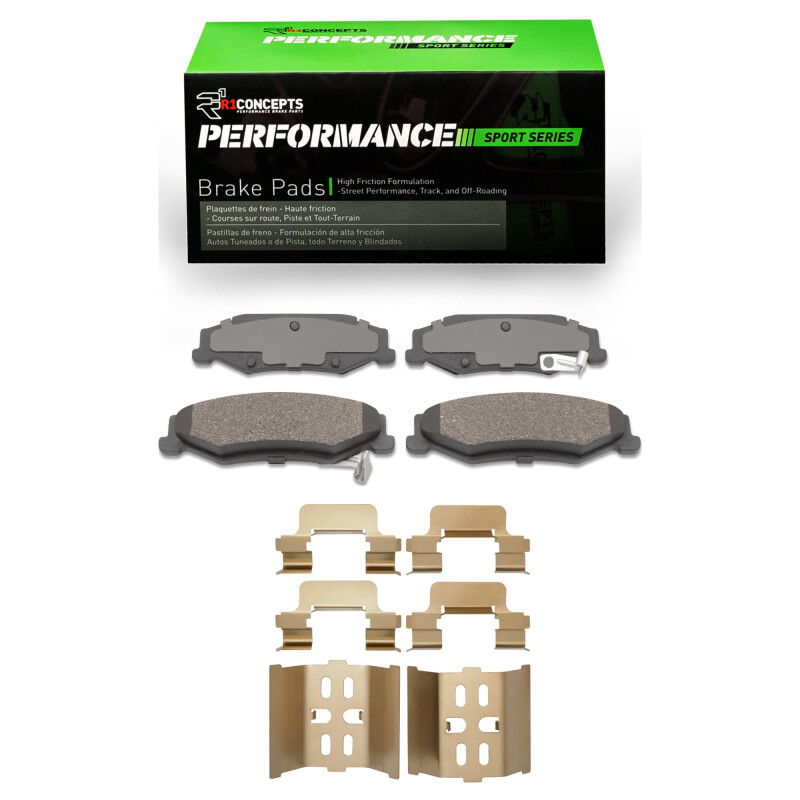 Picture of R1 97-13 Chevrolet Corvette Rear Performance Sport Pads & Hardware Kit