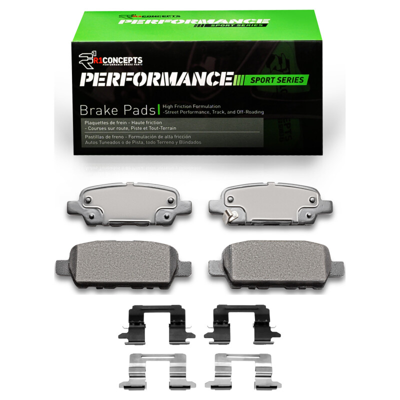 Picture of R1 2002-2025 Infiniti Q40 Rear R1 Performance Sport Pads & Hardware Kit