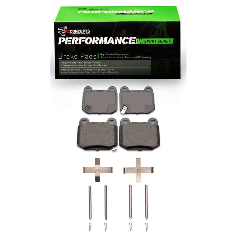 Picture of R1 2003-2025 Infiniti G35 Rear R1 Performance Sport Pads & Hardware Kit