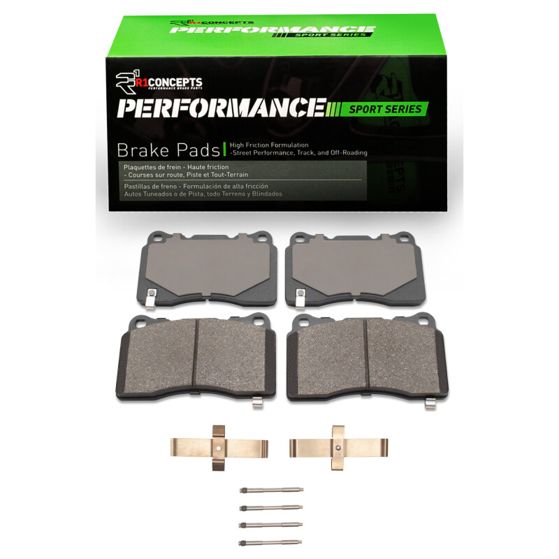 Picture of R1 2004-2008 Acura TL Front R1 Performance Sport Pads & Hardware Kit