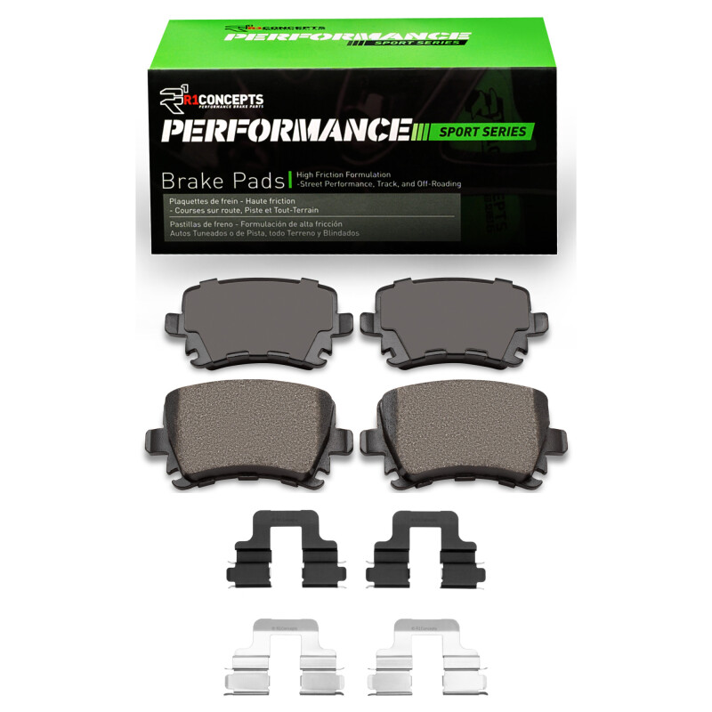 Picture of R1 2000-2018 Audi A6 Quattro Rear R1 Performance Sport Pads & Hardware Kit