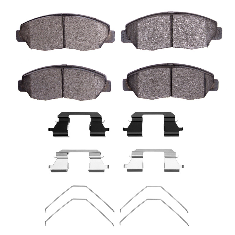 Picture of R1 96-15 Honda Civic Front Performance Sport Pads & Hardware Kit