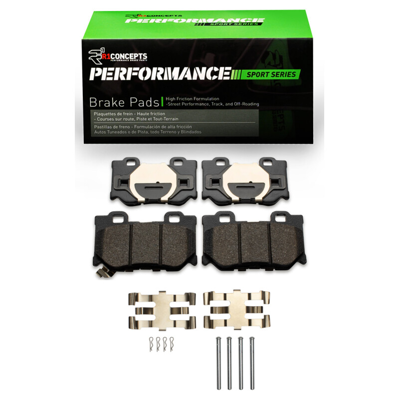Picture of R1 2008-2025 Infiniti Q50 Rear R1 Performance Sport Pads & Hardware Kit