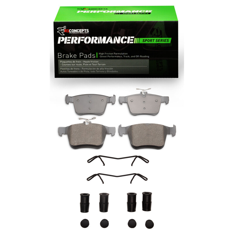 Picture of R1 2015-2025 Audi A3 Quattro Rear R1 Performance Sport Pads & Hardware Kit