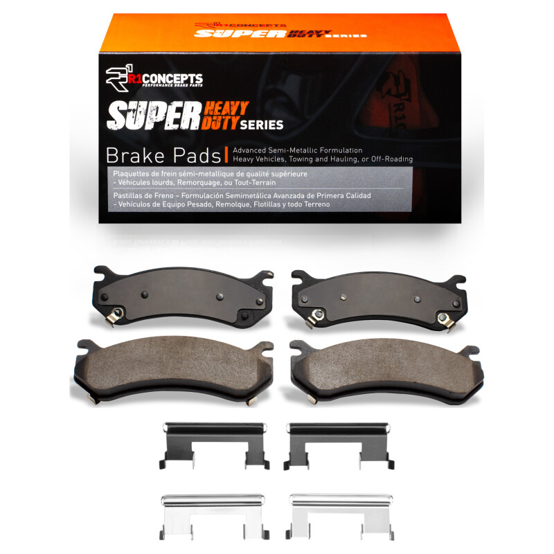 Picture of R1 1999-2013 Cadillac Escalade ESV Front/Rear R1 Super Duty Pads & Hardware Kit