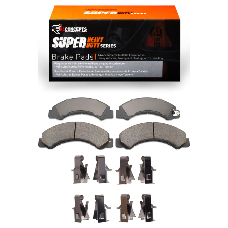 Picture of R1 2012-2020 Hino 155 Fr and Rr R1 Super Duty Pads & Hardware Kit
