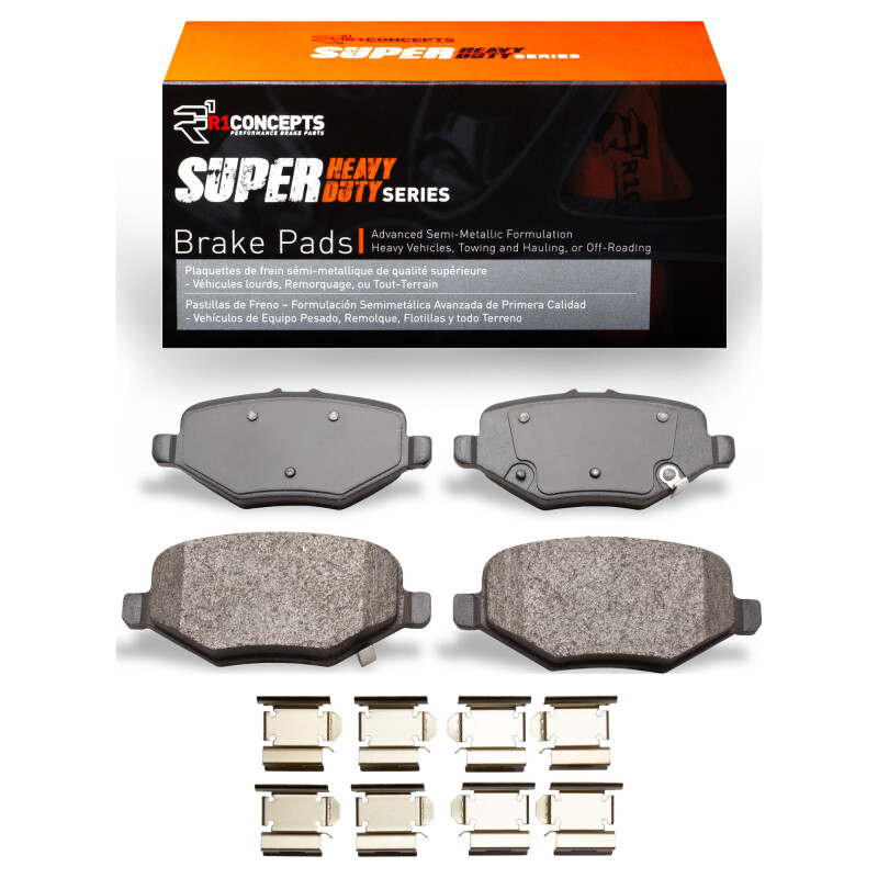 Picture of R1 2013-2019 Ford Police Interceptor Sedan Rear R1 Super Duty Pads & Hardware Kit