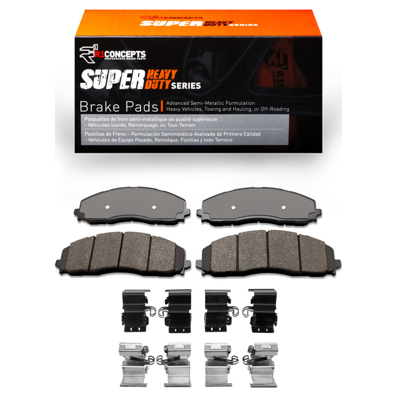 Picture of R1 2023-2025 Ford F-250 2WD (Super Duty) Front R1 Super Duty Pads & Hardware Kit