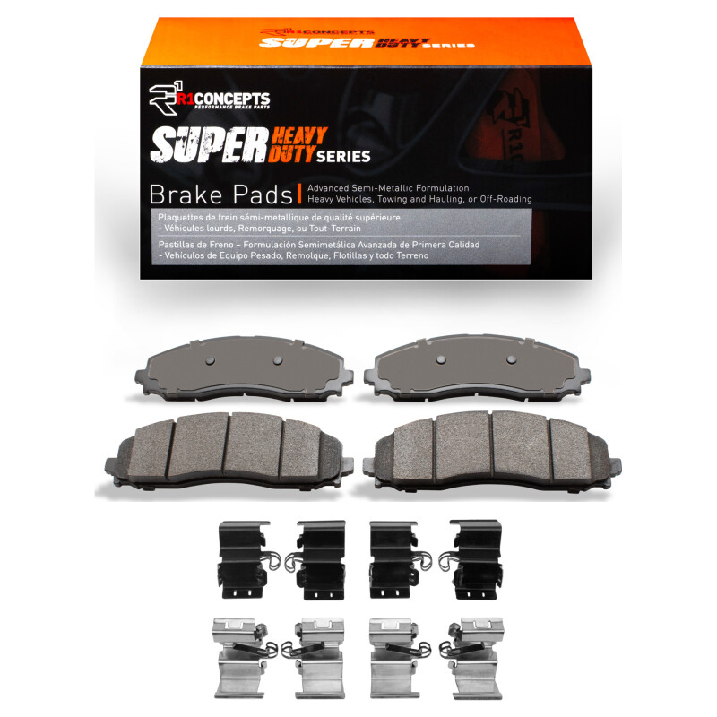 Picture of R1 2023-2025 Ford F-250 2WD (Super Duty) Rear R1 Super Duty Pads & Hardware Kit