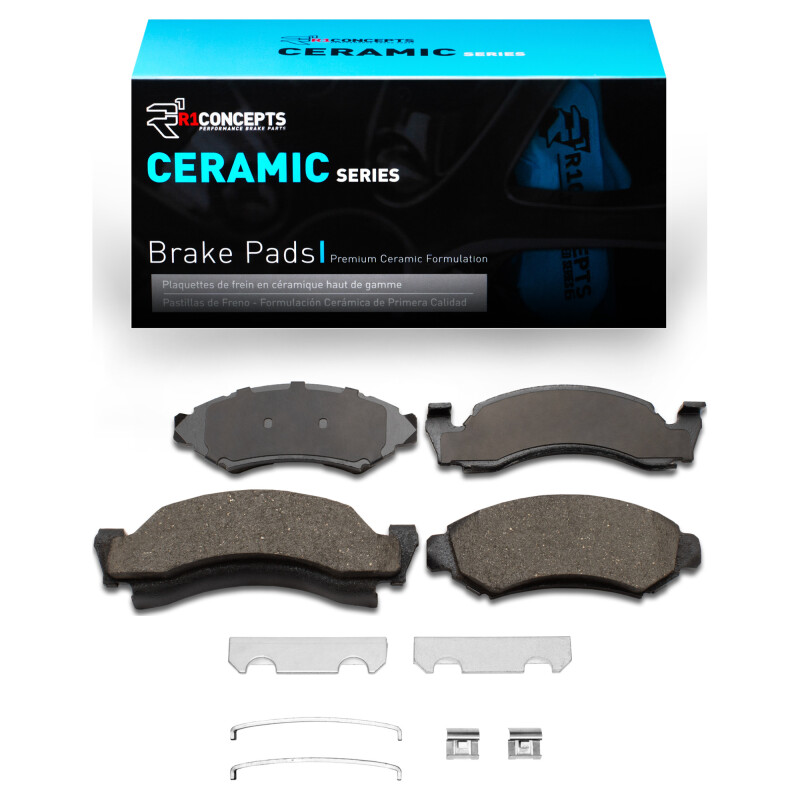 Picture of R1 1973-1985 Ford E-100 Econoline Front R1 Ceramic Pads & Hardware Kit