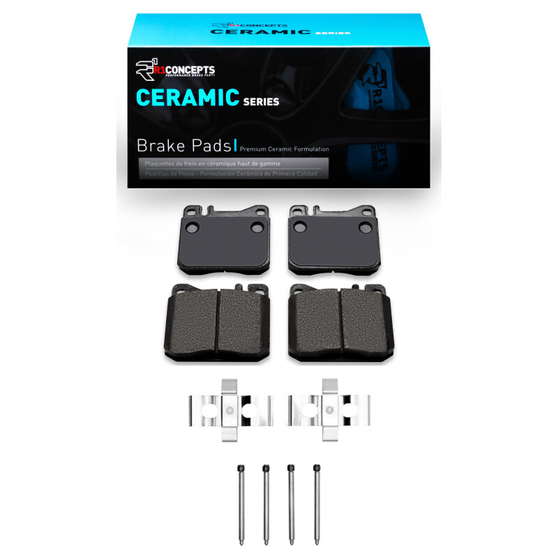 Picture of R1 1985-1991 Mercedes-Benz 350SDL Front R1 Ceramic Pads & Hardware Kit