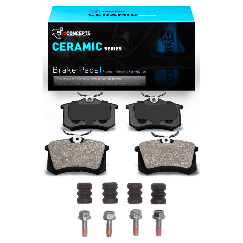 Picture of R1 1985-2019 Audi A3 Rear R1 Ceramic Pads & Hardware Kit