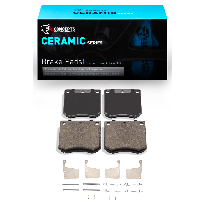 Picture of R1 1970-1977 Mercury CAPRI Front R1 Ceramic Pads & Hardware Kit