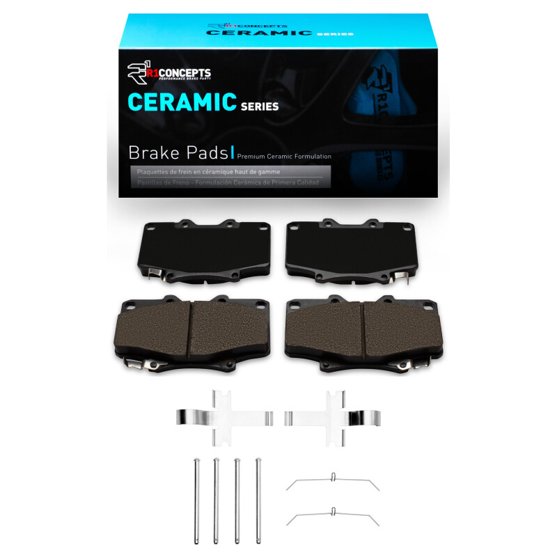 Picture of R1 1990-1992 Toyota Land Cruiser Front R1 Ceramic Pads & Hardware Kit